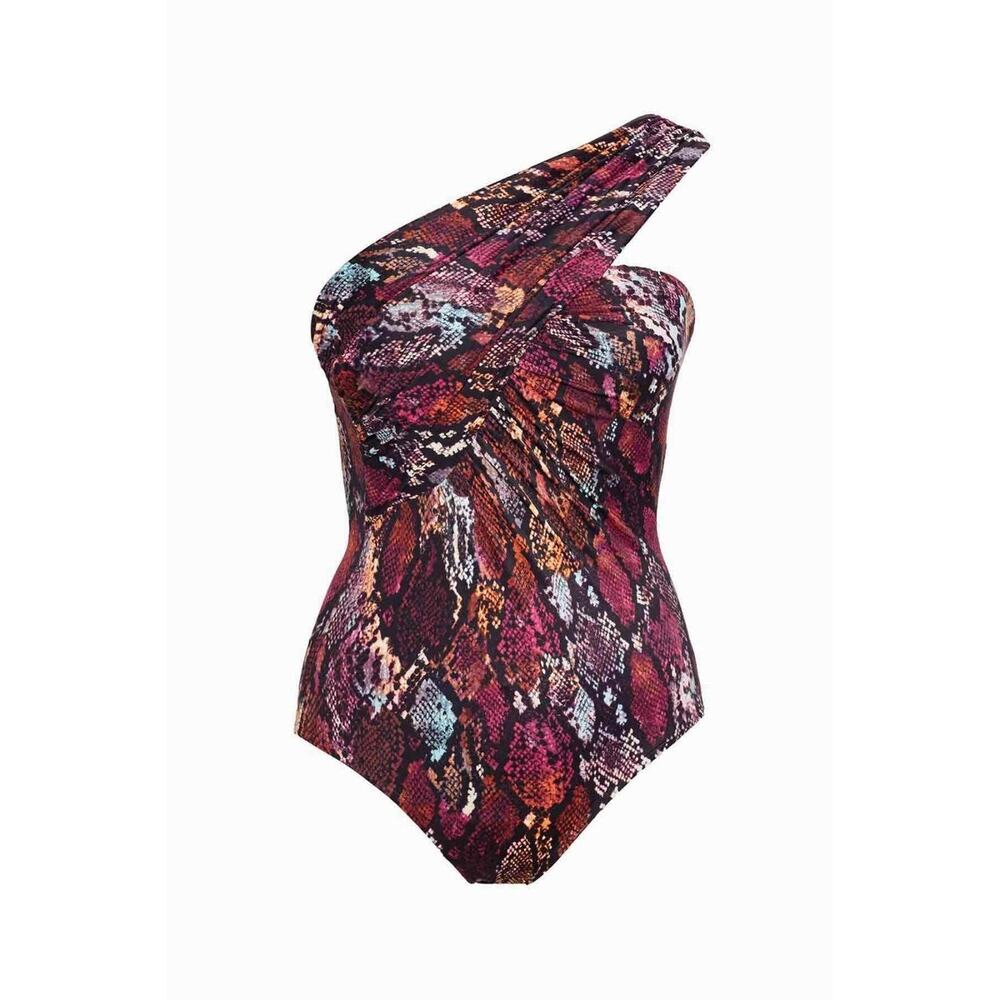 Magicsuit Queen Cobra Goddess Underwire One-Piece L8406 Womens Size 12 slimming - Picture 4 of 8